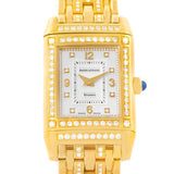 Jaeger LeCoultre Reverso 18K Yellow Gold Diamond Ladies Watch 267.1.86