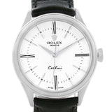 Rolex Cellini Time 18K White Gold White Dial Automatic Mens Watch 50509