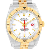 Rolex Datejust Turnograph Steel 18k Yellow Gold Watch 116263 Unworn
