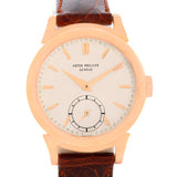 Patek Philippe Calatrava Vintage 18k Rose Gold Scrolled Lugs Watch 1491