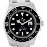 Rolex GMT Master II Ceramic Bezel Mens Stainless Steel Watch 116710