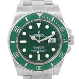 Rolex Submariner Green Dial Ceramic Bezel Watch 116610LV Box Papers