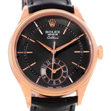 Rolex Cellini Dual Time Everose 18K Rose Gold Automatic Watch 50525 Unworn