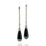 de Boulle Collection Onyx Tear Drop Earrings