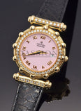 The Royal Diamond lady\'s watch in 18KYG with coral dial & diamonds