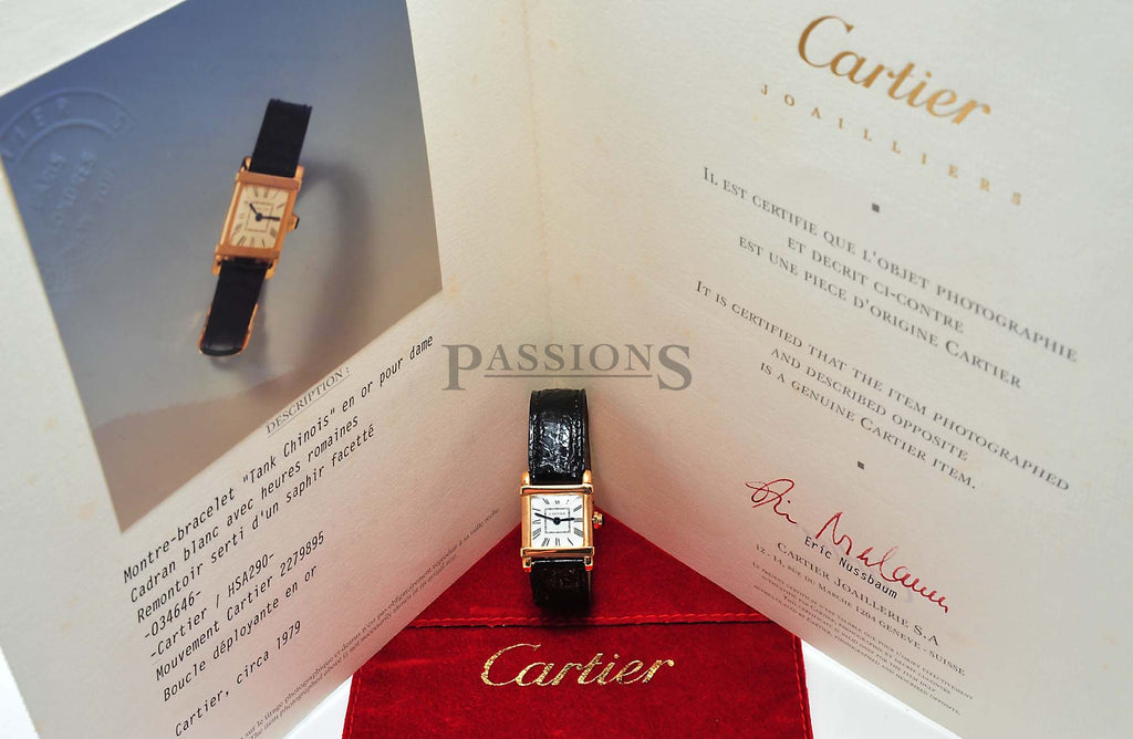 Cartier vintage 1979 Tank Chinois