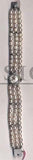 Mathey Tissot Tissot in 14KWG case with Diamonds & Pearl bracelet