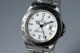 2001 ROLEX EXPLORER II 16570 WHITE DIAL