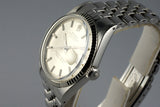 1972 ROLEX DATEJUST 1601 SILVER DIAL