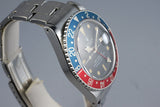 1970 ROLEX GMT 1675 MARK I DIAL WITH BOX AND PAPERS