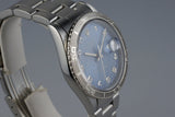 1999 ROLEX DATEJUST 16264 THUNDERBIRD WITH FADED BLUE COMPUTER DIAL