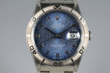 1999 ROLEX DATEJUST 16264 THUNDERBIRD WITH FADED BLUE COMPUTER DIAL