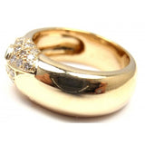 CARTIER PANTHER PANTHERE 18K YELLOW GOLD DIAMOND EMERALD BAND RING7,550.00