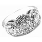 TIFFANY & CO CIRCLET PLATINUM DIAMOND BAND RING