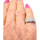 TIFFANY & CO CIRCLET PLATINUM DIAMOND BAND RING