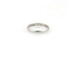 Cartier Platinum & 0.02ct Diamond Wedding Band Ring Size 7.5