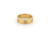 Cartier Love 18K Yellow Gold Band Ring Size 5.25