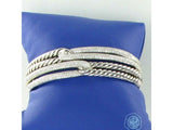 David Yurman 925 Sterling Silver & 1.965ct Diamond Cuff Bracelet
