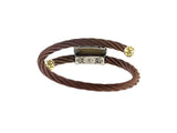 Alor 18K Yellow Gold & Stainless steel & Bronze PVD Bangle