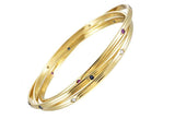 Cartier Trinity 18K Yellow Gold Precious Gemstone Rolling Bangle Bracelet