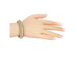 Bulgari 18K Yellow Gold & Stainless Steel Bangle Bracelet