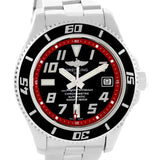Breitling Aeromarine Superocean 42 Abyss Red Steel Date Watch A17364