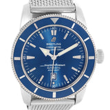 Breitling Superocean Heritage 42 Blue Dial Mesh Bracelet Watch A17320