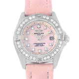 Breitling Callisto Pink Mother of Pearl Diamond Ladies Watch A72345