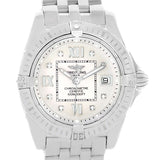 Breitling Windrider Cockpit Silver Diamond Dial Ladies Watch A71356