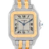 Cartier Panthere Large Steel 18K Yellow Gold 2 Row Watch W25028B8