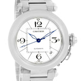 Cartier Pasha C Medium Stainless Steel Bracelet Date Watch W31074M7