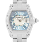 Cartier Roadster Ladies Blue Dial Steel Watch W62053V3