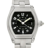 Cartier Roadster Large Mens Steel Black Dial Watch W62004V3