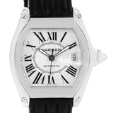 Cartier Roadster Mens Steel Large Silver Dial Watch W62025V3