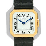 Cartier Tank Paris Ceintire 18K White and Yellow Gold Ladies Watch