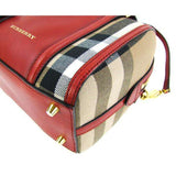 Burberry Red House Check Canvas Small Alchester Bowling Bag