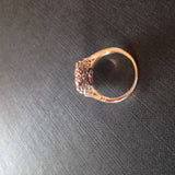 3.16 Carat Unheated Vietnamese Cushion Cut Ruby Ring