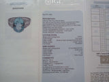 5.12 carat Brazilian Aquamarine & Diamond ring set in Platinum.