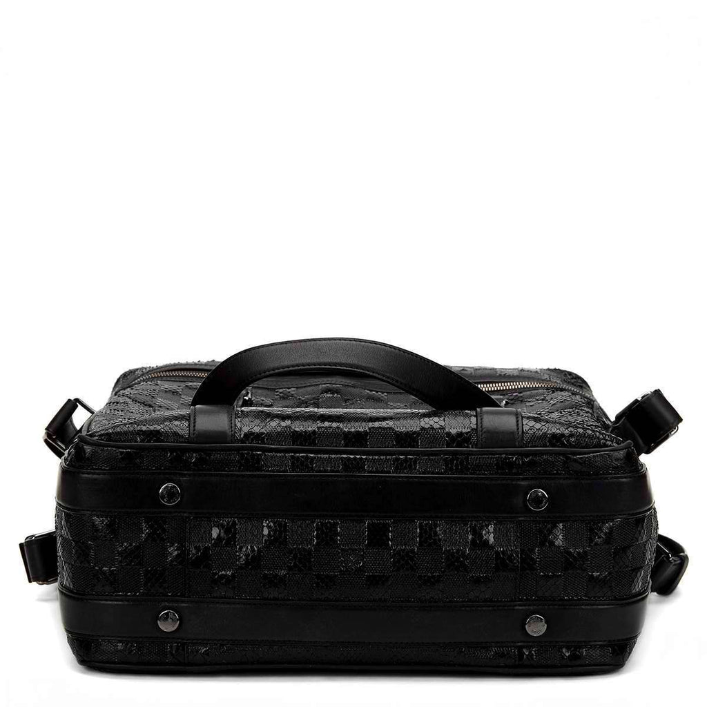 LOUIS VUITTON - BLACK DAMIER PYTHON DJ BAG 2008 – Luxify