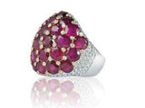 Ruby and Diamond Dome Ring