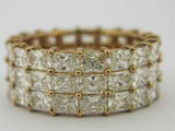 Three Row Radiant Cut Eternity Band 0.20pts