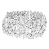 Harry Winston Bracelet in Platinum with 100 Carats in Pear, Oval, Round & Heart Shape Diamonds