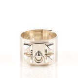 Hermes Silver Collier De Chien Bangle