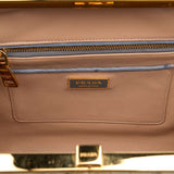 Prada Blue Ostrich Pyramid Tote