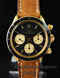 Rolex 18k YG Daytona Black dial 6263