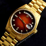Rolex Day-Date 18K YG Ombre Brown Dial 18078