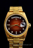 Rolex Day-Date 18K YG Ombre Brown Dial 18078