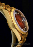 Rolex Day-Date 18K YG Ombre Brown Dial 18078
