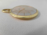 Bucherer Pocket watch ref 288 ca 1970 perfect condition gold plated