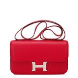 Hermes Rouge Casaque Epsom Constance Elan 25cm (Preloved - Excellent)